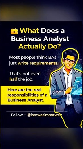 What Does a Business Analyst Actually Do? #businessanalyst #dataanalytics #powerbi #shortvideo #data