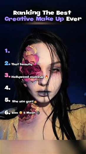 Ranking The Best Creative Make Up Ever #makeup #usa #shorts