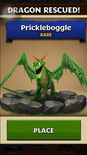 Hatching a prickleboggle dragon in Rise of Berk #gaming #howtotrainyourdragon #dragon