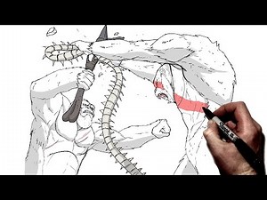 How To Draw Kong vs Skar King | Step By Step | G x K New Empire