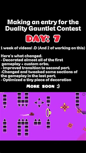 We reached 1 week of videos!! #shorts #geometrydash #gd #gaming