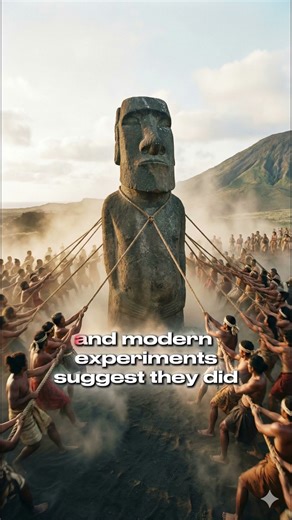 Ancient Method For Moving Massive Statues Finally Proven #shorts #discovery #mindblown