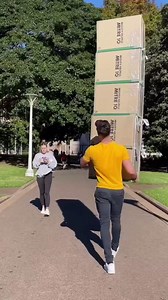 Falling box prank ‼️😂 Even crazier reactions than the last one on inst:jamescondy_ 🥶🤯