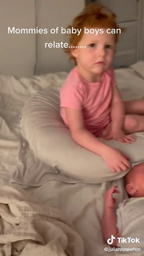 Adorable Baby Boy's Funny Reaction While Peeing During Diaper Change