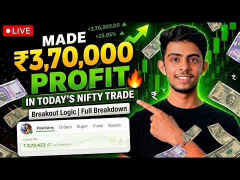 Live Nifty 50 Trading | 3.7L Profit - Full Strategy