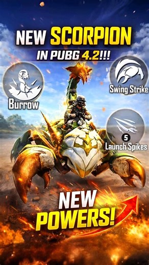 PUBG 4.2 Scorpion! 😳 All 3 Powers #pubg