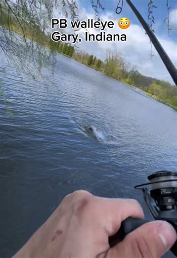 Monster Walleye Caught on Fourth Cast in Gary, Indiana