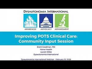 Interactive Session: Improving POTS Clinical Care