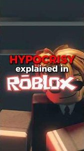Hypocrisy Explained In Roblox #explained #funnymoments #roblox