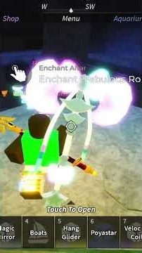How to enchant either your spear or harpoon gun in #fisch #roblox