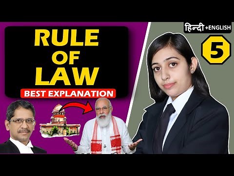 Rule of Law In India | Rule of Law Explained in Hindi [Full Lecture] | Adminstrative Law | UPSC