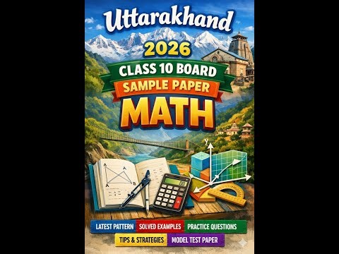 Uttarakhand Board Class 10 Maths Sample Paper 2026 | UK Board X Maths (हिंदी + English)#viral #shots