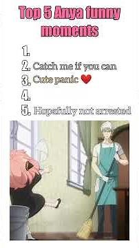 Top 5 Funniest Anya Forger Moments in Spy x Family #Shorts #spyxfamily