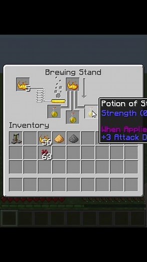 How to Make Strength Potion II 💪 | Minecraft