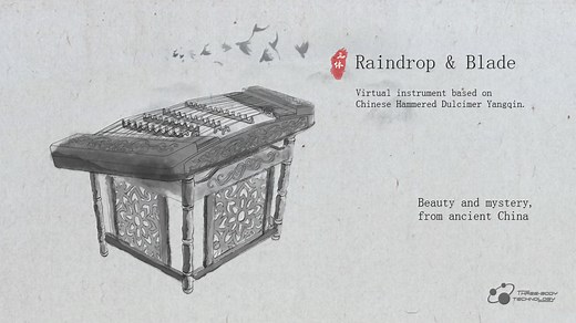 Three-Body Technology releases Raindrop & Blade - Chinese hammered dulcimer Yangqin for Mac & Win