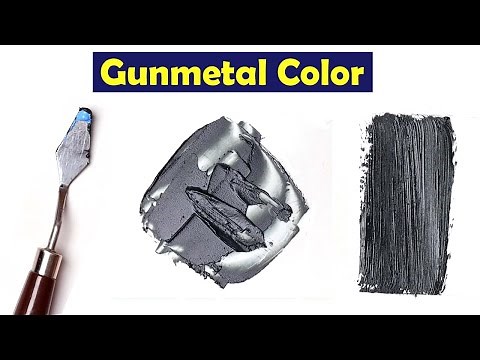 Gunmetal - How To Make Gunmetal Color - Mix Acrylic Colors