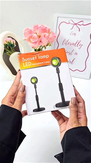Sunset lamp from meesho #viral #sunsetlamp #meeshofinds #aesthetic #shorts #trendingshorts #unboxing