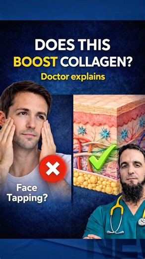 Face Tapping for Wrinkles — Does It Really Work? | Doctor Explains #collagen #skinaging #healthyskin