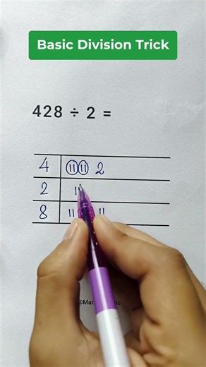 Basic Division Trick #maths #shortsfeed #shorts