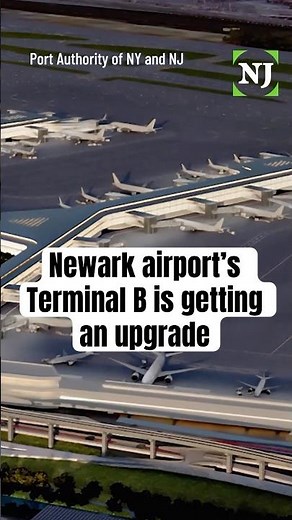Newark Liberty International Airport's Terminal B is getting a facelift #shorts