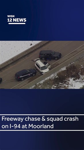 83K views · 269 reactions | BREAKING NEWS: Freeway chase and squad crash Friday afternoon in Waukesha County. READ MORE: https://www.wisn.com/article/police-chase-ends-with-squad-crash-on-i-94-ramp/70271825 | WISN 12 NEWS | Facebook