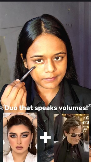 💄makeup.by.akriti💋 | Duo that speaks volumes 😎 . . . (Arabic makeup, trending makeup, makeup artist, viral, reel instagram, rehman dakait, trending song,makeup... | Instagram