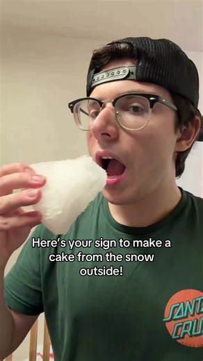 Here’s your sign to make a cake out of the snow!