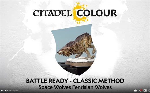 How to Paint Space Wolves Fenrisian Wolves – Classic Method 太空野狼 芬里斯狼群