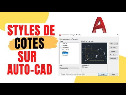 COMMENT ET PARAMETRER UN STYLE DE COTE SUR LE LOGICIEL AUTO_CAD