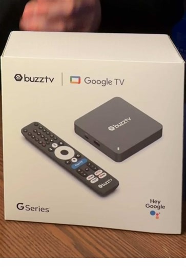 Buzz tv has a brand new G series model coming out that comes with 4GB DDR5 ram 64 storage and running official Google tv. It also offers AI upscaling and the buzz tv iptv app… but at a hefty price tag… worth it? #buzztv #streaming #tvbox #fyp #androidbox