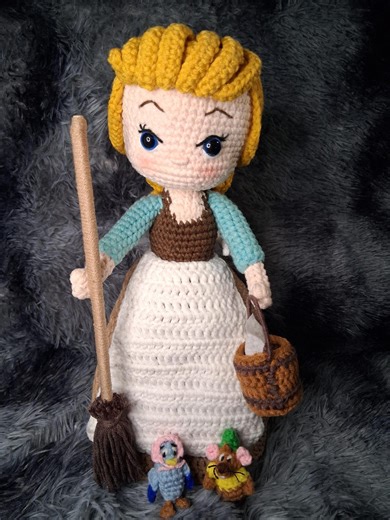 Reversible Cinderella Amigurumi Pattern, Disney Princess, Topsy-turvy Crochet Doll, PDF - Etsy