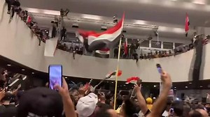 Crowds take over parliament building in Iraq