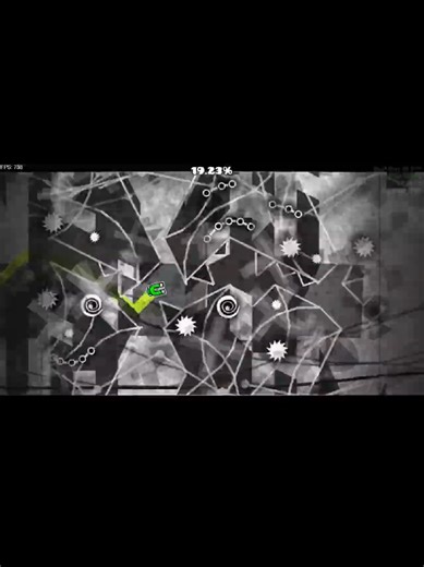 After being inspired by ‪@Mono I finally dived into Nhelv, and it didn’t take long to see why this is considered a masterpiece. This level harnesses the song's hectic intensity extremely well through both song representation in gameplay and decoration, and builds atmosphere to a masterful degree (the fleeting calmness of the mountain part and the buildup to the most intense parts of the song). The gameplay is both extremely fun and daunting to learn, but is a much more intuitive process compared