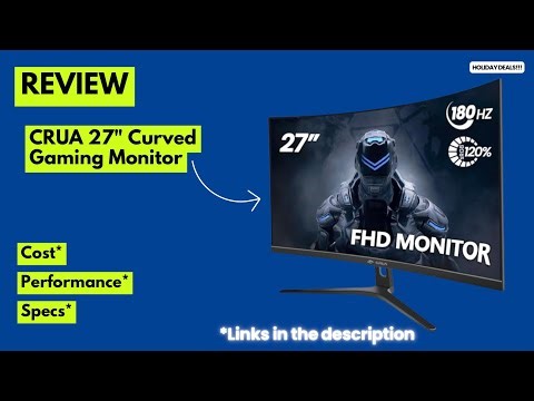 CRUA 27” Curved 180Hz Gaming Monitor Review 🔥 | FHD VA, FreeSync, Best Budget Curved Monitor?