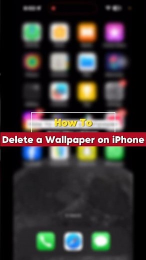 How To Delete Wallpaper On iPhone #iPhone #Shorts