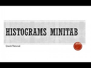 Histogram Minitab