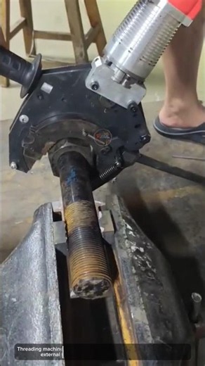 Advanced Rebar Threading Machine! 🔩 #youtubeshorts #satisfying #technology