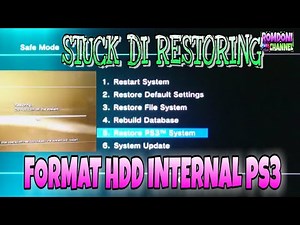 CARA FORMAT HARDISK PS3