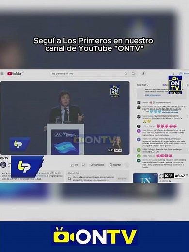 Follow Los Primeros on our YouTube channel "ONTV"