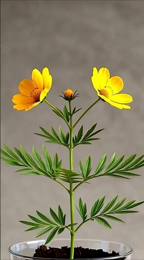 Cosmos Seed to Flower Timelapse 🌸