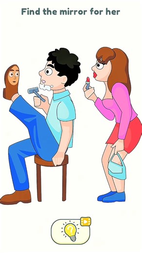 Dop 2 (Delete One Part) Level-206 Find the mirror for her #shorts #shortsfeed #viralvideo