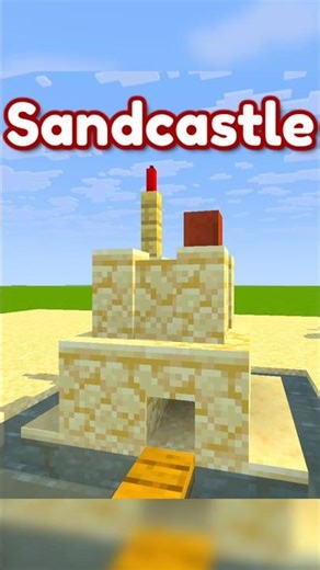 Minecraft Easy Sandcastle