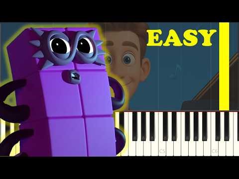 Octoblock Superhero - Numberblocks Piano Tutorial | Easy Piano Lesson