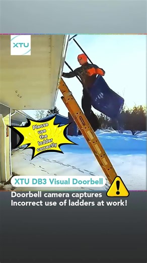 This reminds us that using ladders correctly is crucial,especially when working at heights!🪜🔥#fyp #worktools #ladder #failvideo #caughtoncamera