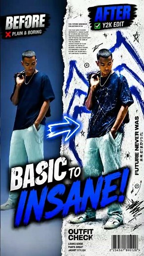 Basic Photo → INSANE Y2K Edit 🔥 | Ai prompt Tutorial