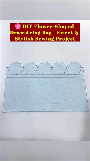 🌸 DIY Flower-Shaped Drawstring Bag - Sweet & Stylish Sewing Project #DIYBag #SewingTutorial #DrawstringBag #HandmadeProjects #SewingForBeginners #CuteCrafts #FabricDIY #fblifestyle | All Girls' Things