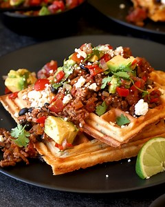 No passport? No problem! 🇲🇽✈️ Take your tastebuds on a trip to Mexico with this Cheesy Waffles & Mexican Mince dish. Infused with the punchy flavour of our Taco Spice, they're big on both flavour and flair. Find the full recipe here: https://tinyurl.com/yr8ywpws Because life's too short for bland. | Cape Herb & Spice