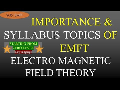 Introduction, Syllabus Topics & Importance of Electro-Magnetic Field Theory | EMFT | R K Classes |