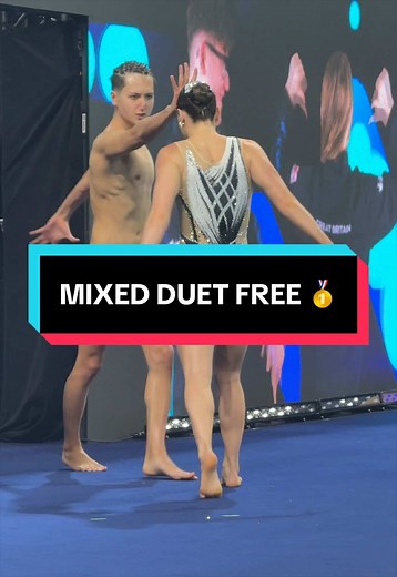 Isabelle Thorpe & Ranjuo Tomblin are Mixed Duet Free Champions for the 4th time this season! 👏🇬🇧 #ArtisticSwimming #worldcup @ranjuotomblin