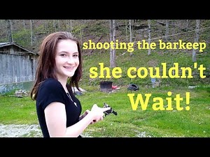 Heritage Rough Rider barkeep American flag edition first shots. Maisie couldn't wait, so a few shots